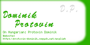 dominik protovin business card